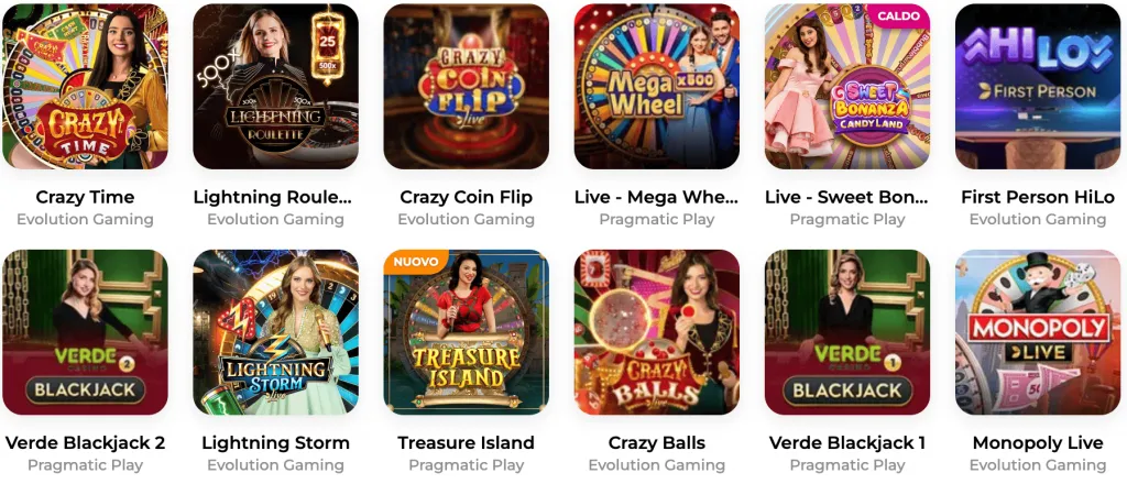 Tavoli Live con dealer reali 24/7 Verde Casino
